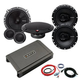 Hertz 4 Channel Amplifier 16.5cm Components & 16.5cm Coaxial Speaker Deal